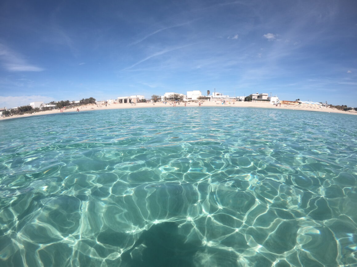 Torre Lapillo Bay in Porto Cesareo