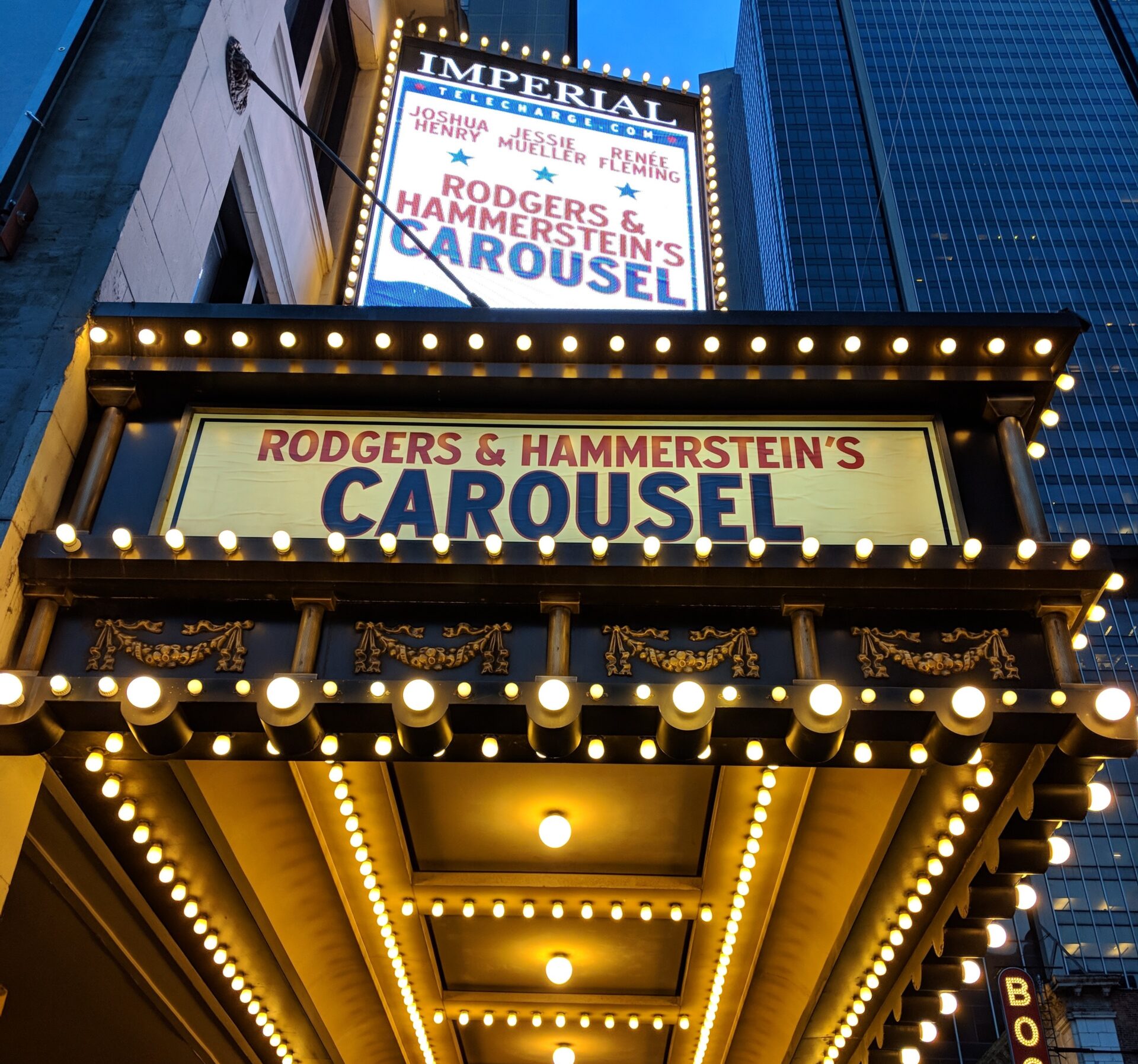 The Carousel Broadway Revival Marquee