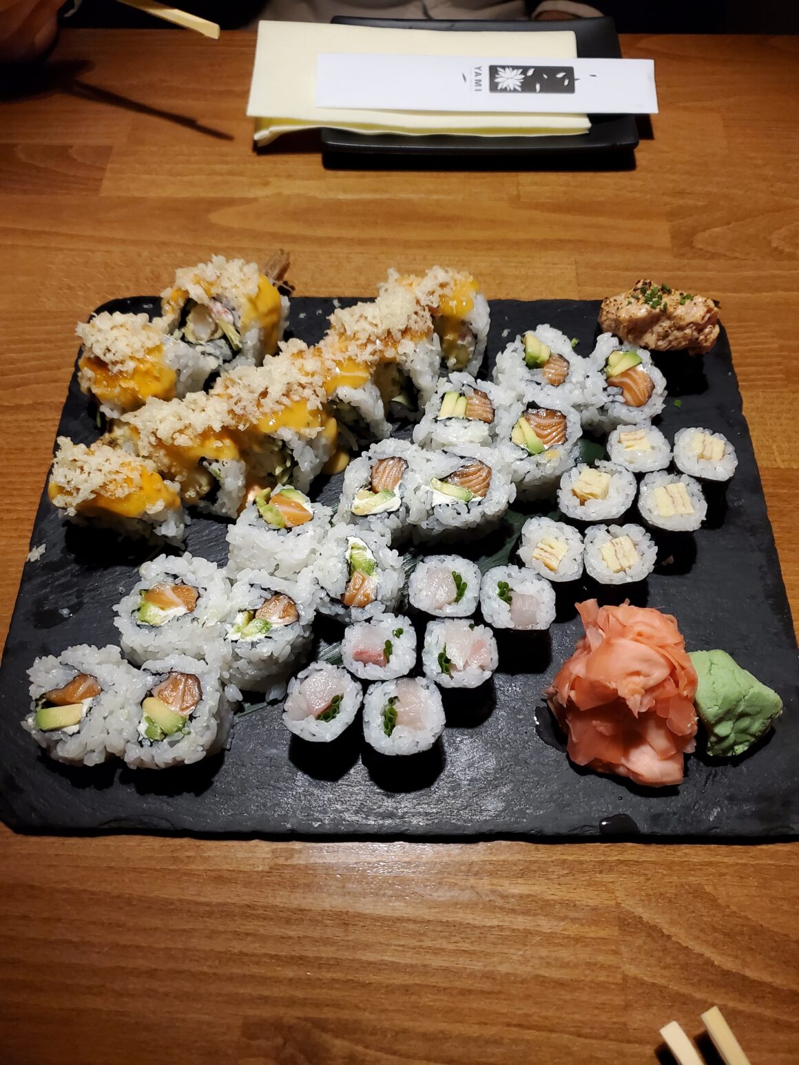 The sushi at Yami Sushi in Prague