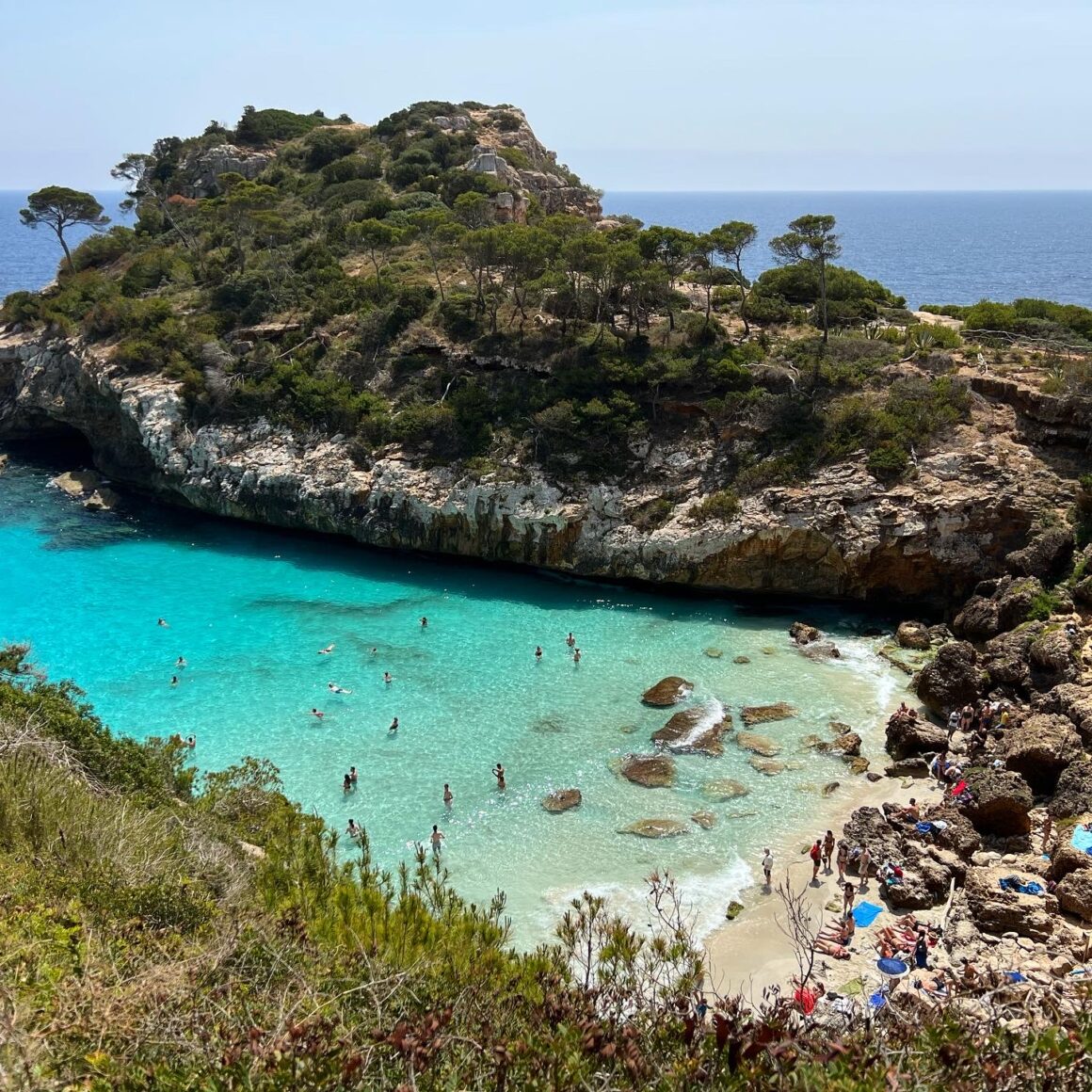 Calo des Moro, one of the most beautiful beaches in Mallorca.