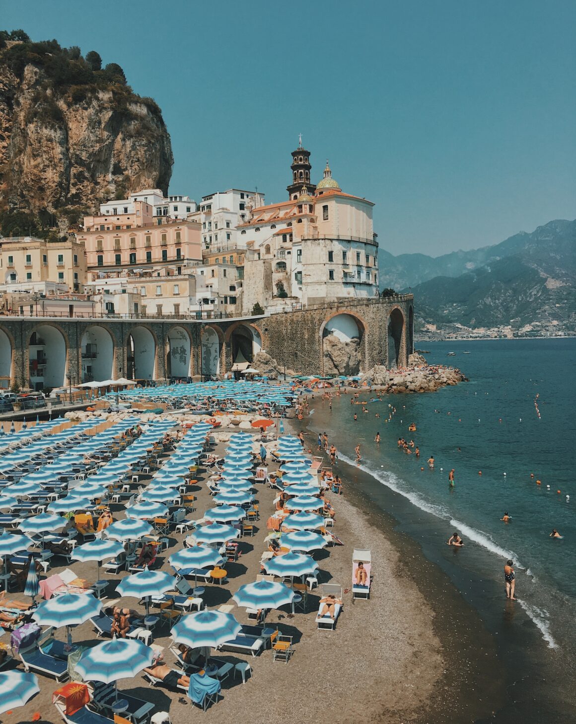 The small town of Atrani, right next to Amalfi on the Amalfi Coast