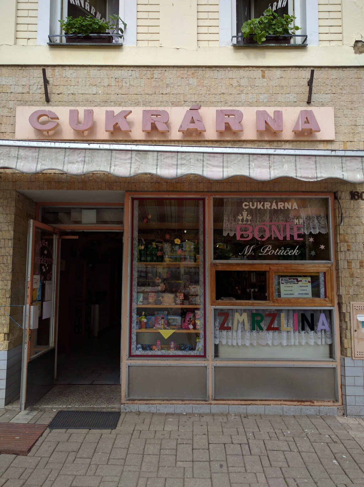 A cukrarna, or bakery, in Benesov, Czech Republic