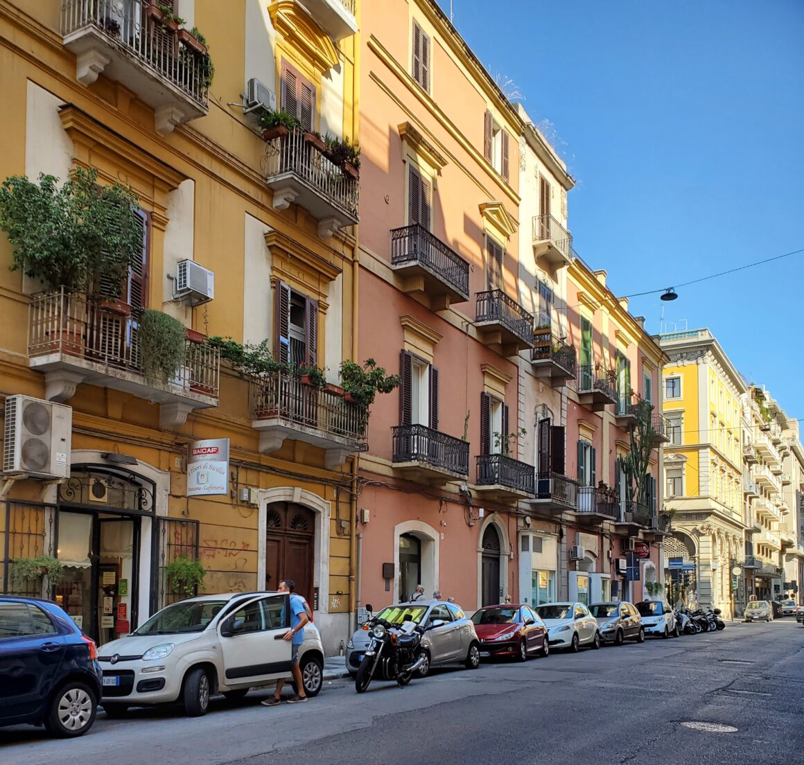 The colorful streets of Bari, Italy