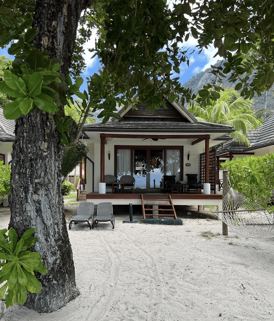 The beachfront villa at the Hilton Seychelles Labriz Resort and Spa