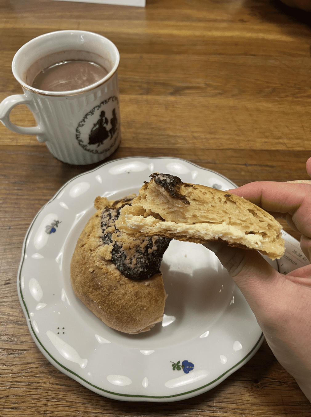 A kolache at Eska, one of the best bakeries in prague