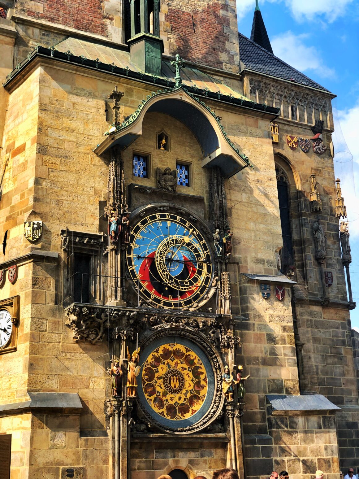 Prague's famous astrological clock in old town square, one of the best things to do in Prague