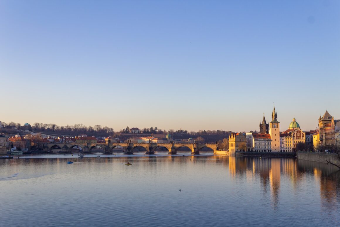 A photo of Prague and the Charles Bridge