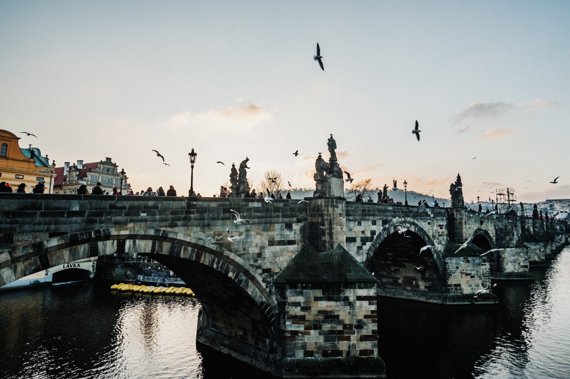 The beautiful Charles Bridge in Prague, Czech Republic