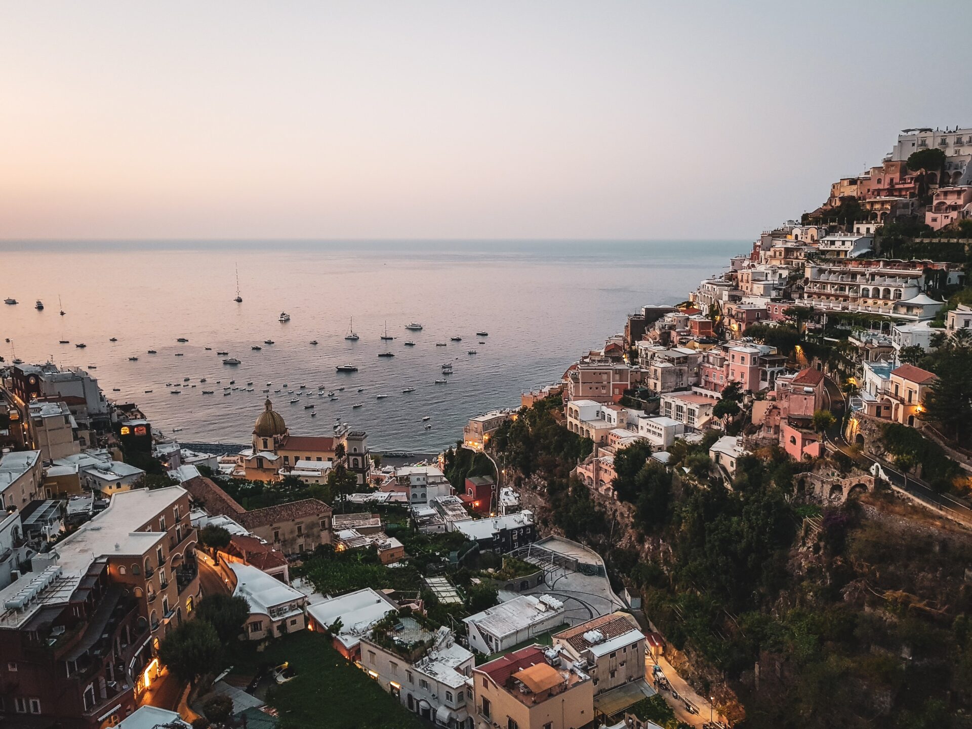 A sweeping view of Positano