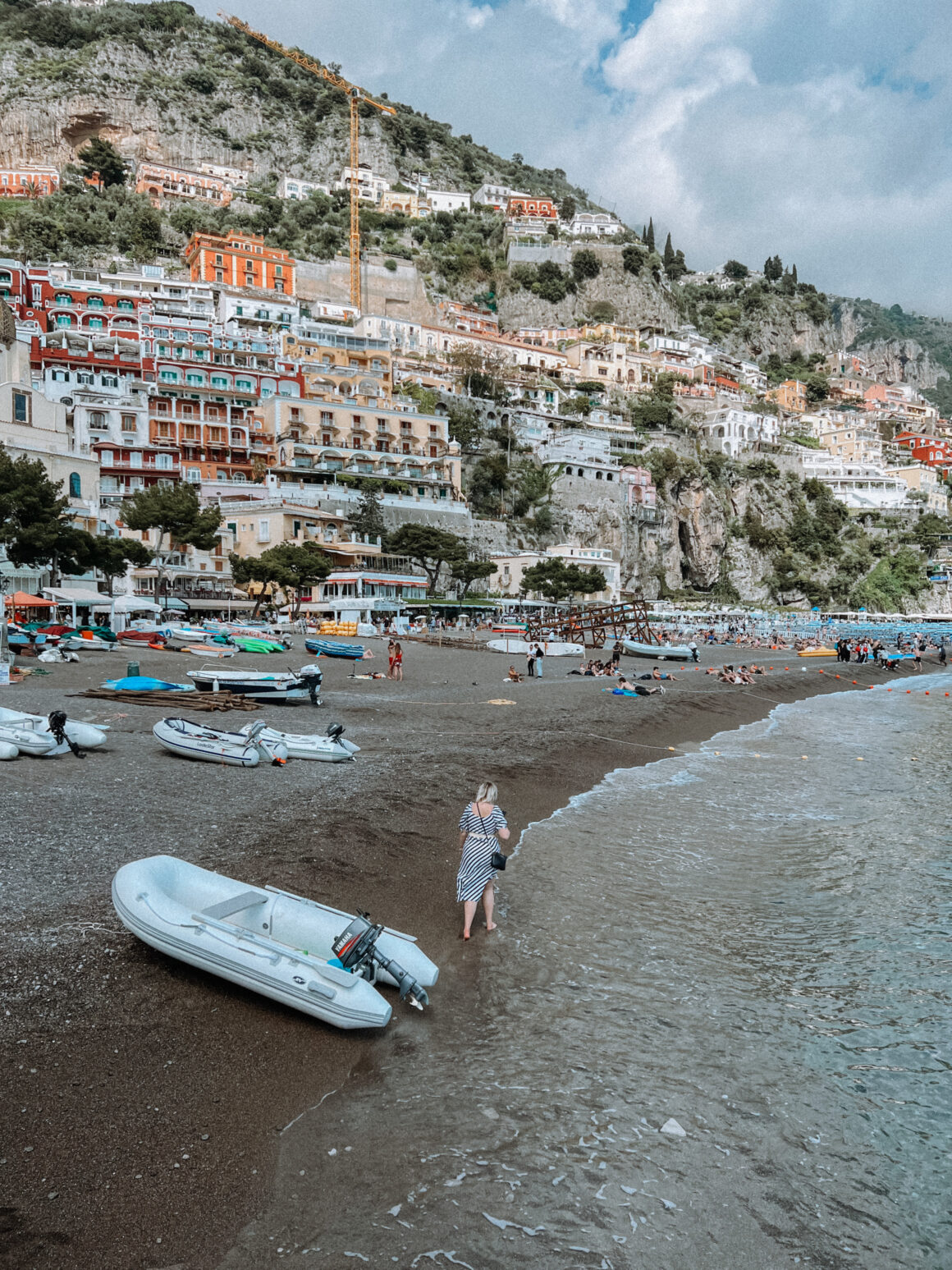 Positano’s Popular Beach, Spiaggia Grande, one of the best things to do in Positano
