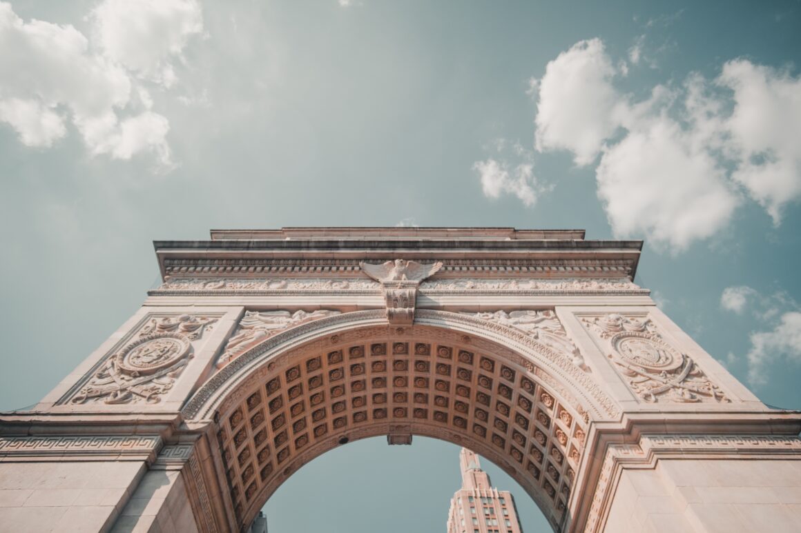 Washington Square Park, one of the best free things to do in New York City.