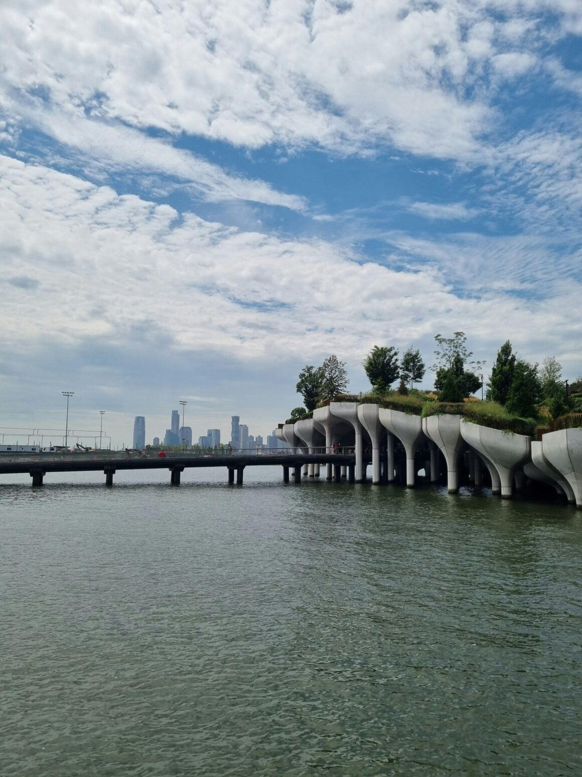 A floating island off Manhattan, one of the best free things to do in New York City.