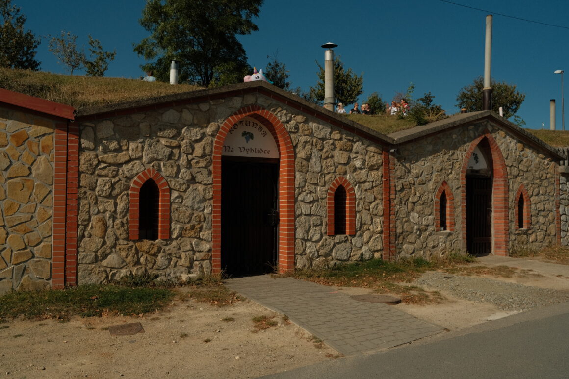 The traditional wine cellars in Moravia, Czech Republic