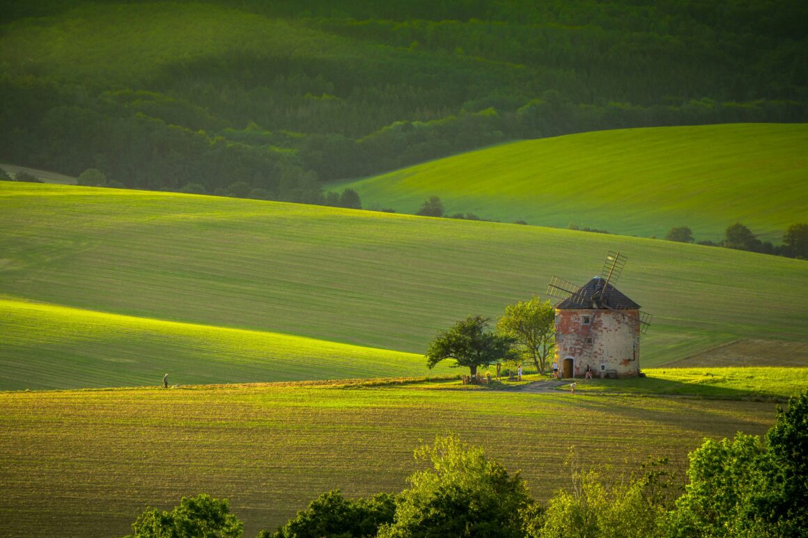 The rolling hills of Moravia, Czech Republic, the country's wine region