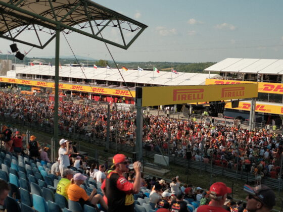 The grandstands at the Hungarian Grand Prix, one of the many tickets you can buy when attending a Formula 2 Grand Prix