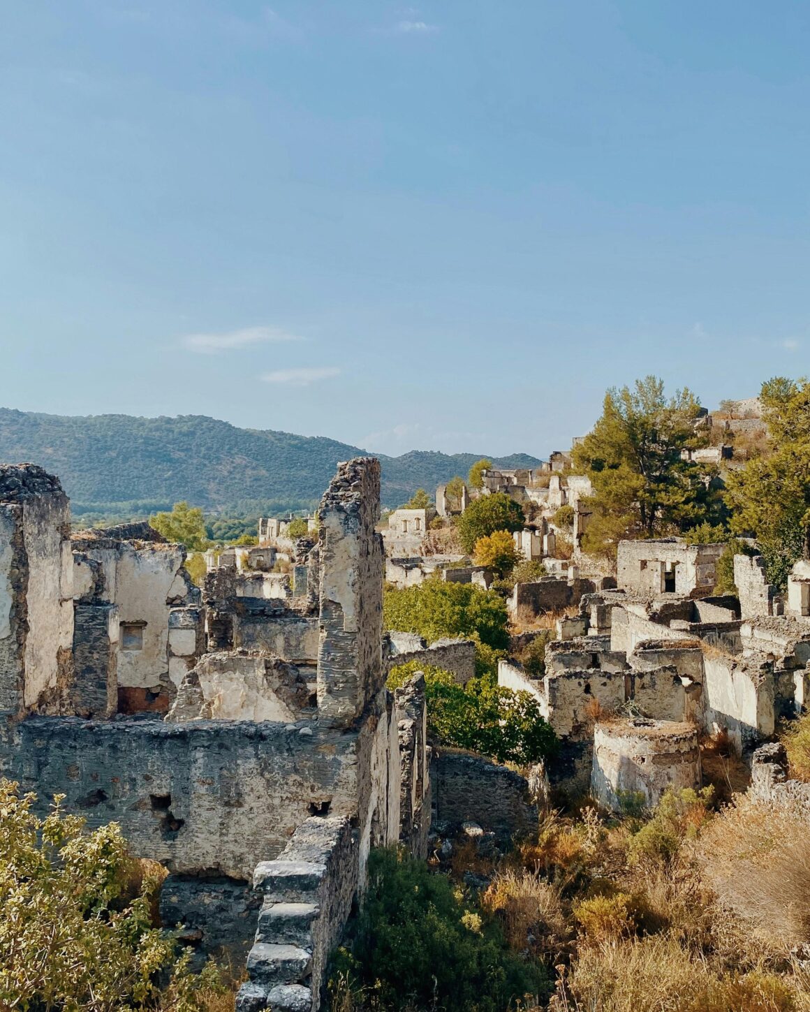 The ancient city ruins by Fethiye, Turkey