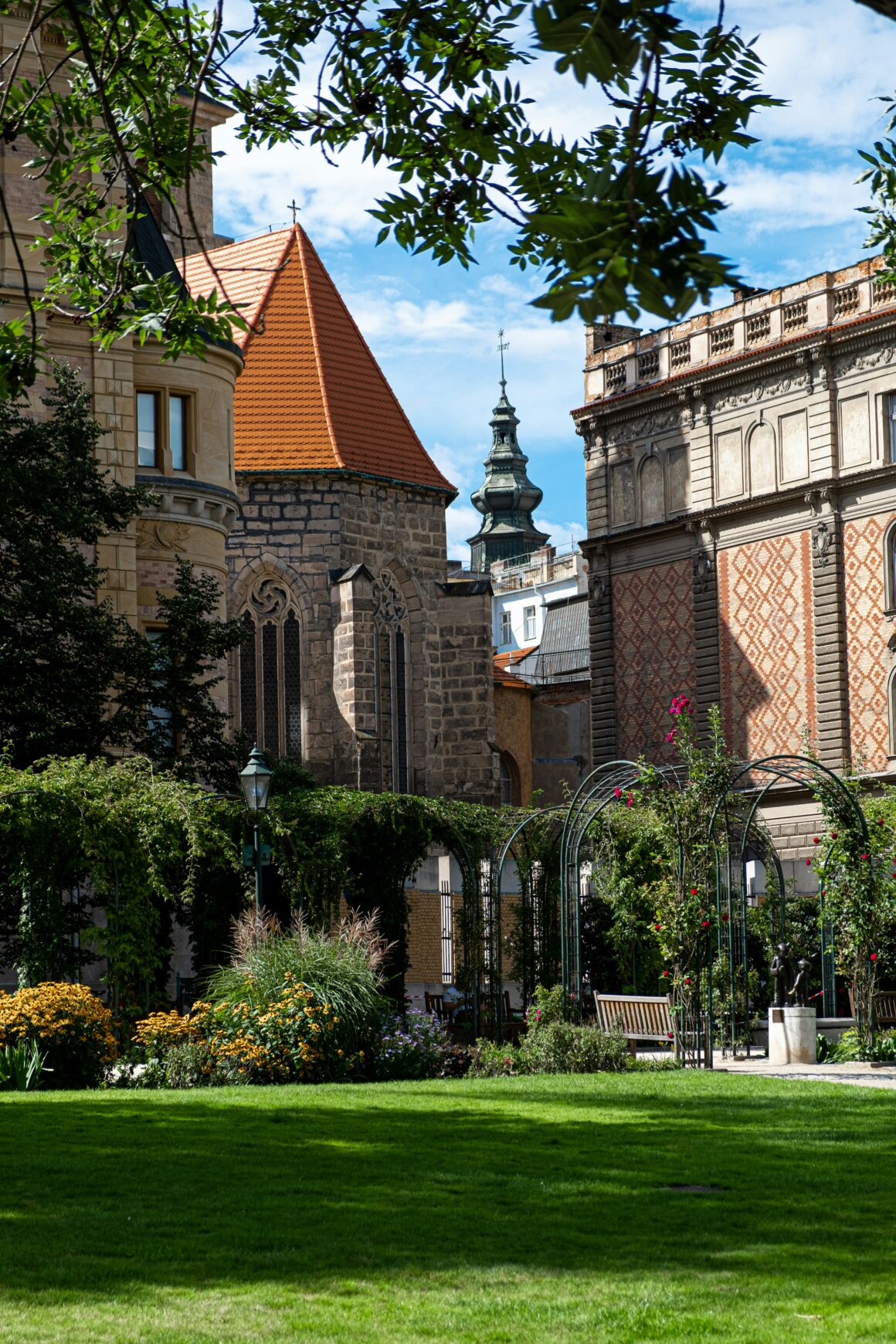 A historical courtyard in Plzen, one of the best places to visit in Czech Republic