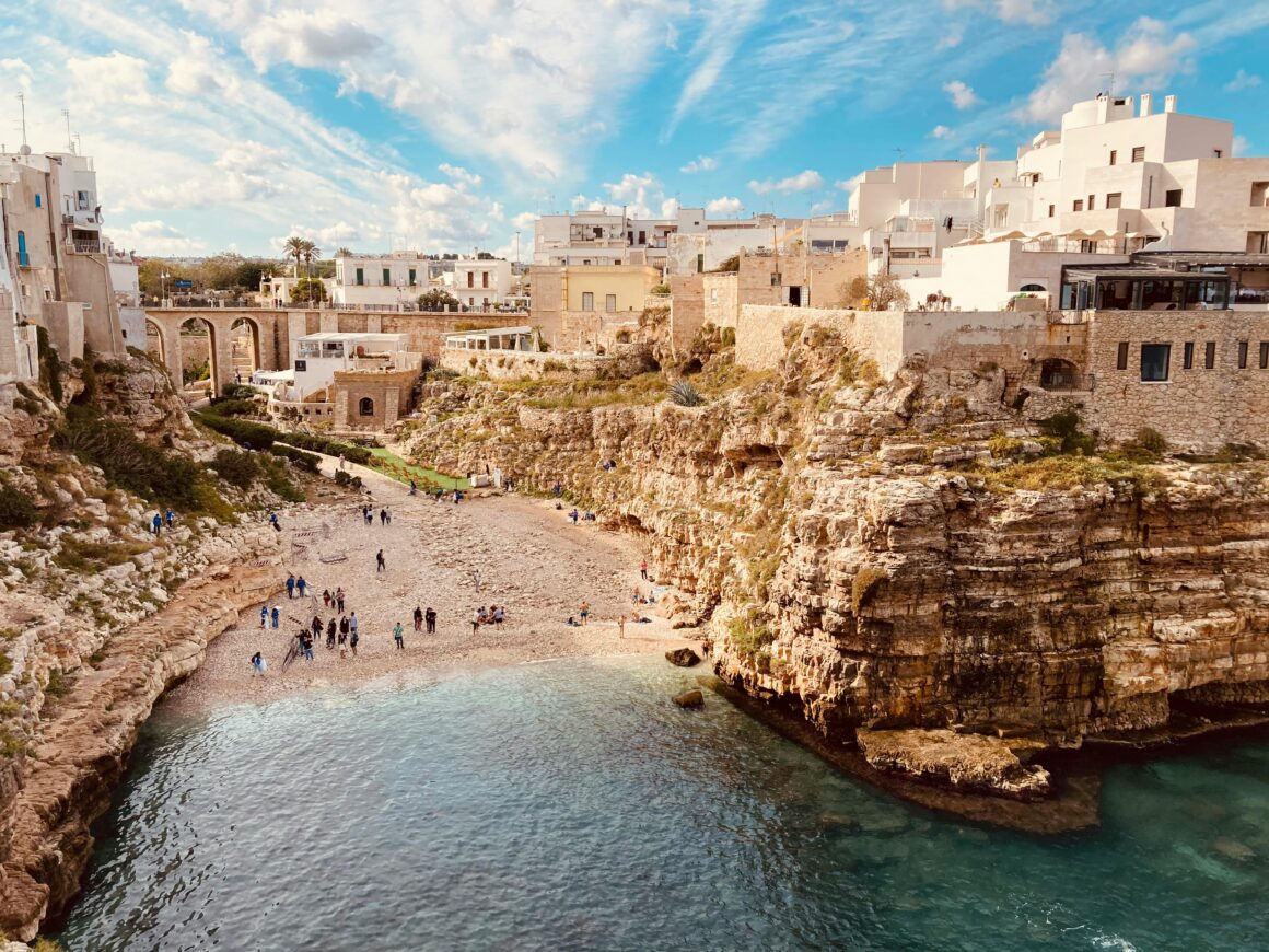 My 7 days in Puglia, Italy itinerary features a stop in Polignano a Mare, Italy