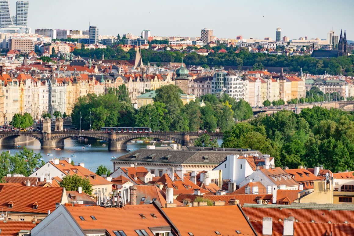 A beautiful view of Prague, one of the most stunning cities worth visiting in Europe.